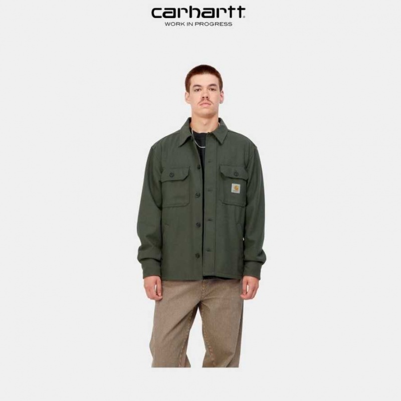 Boxwood Carhartt Wip Wiston Shirt Jacket - Danmark LFU-7686631