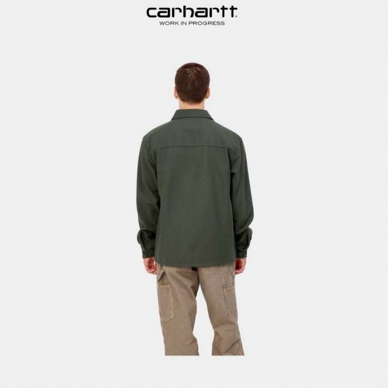 Boxwood Carhartt Wip Wiston Shirt Jacket - Danmark LFU-7686631