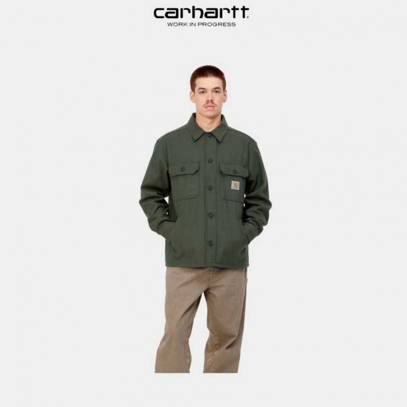 Boxwood Carhartt Wip Wiston Shirt Jacket - Danmark LFU-7686631