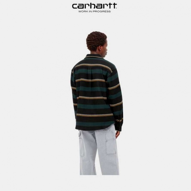 Juniper Carhartt Wip Bowman Stripe Shirt - Danmark LIR-2217118