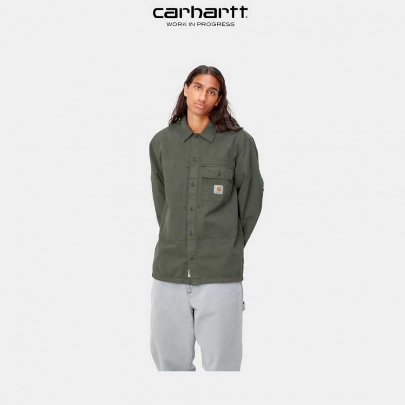 Boxwood Carhartt Wip Charter Shirt - Danmark ALR-0742483