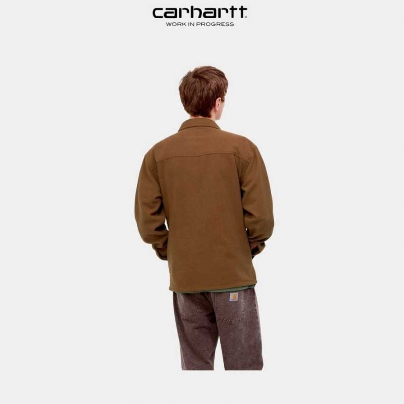 Marron Carhartt Wip Wiston Shirt Jacket - Danmark DIX-9887451