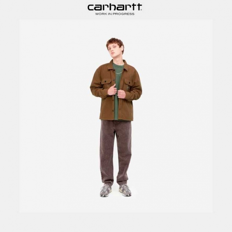 Marron Carhartt Wip Wiston Shirt Jacket - Danmark DIX-9887451