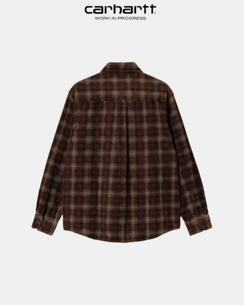 Marron Carhartt Wip Flint Shirt - Danmark PLL-6141512