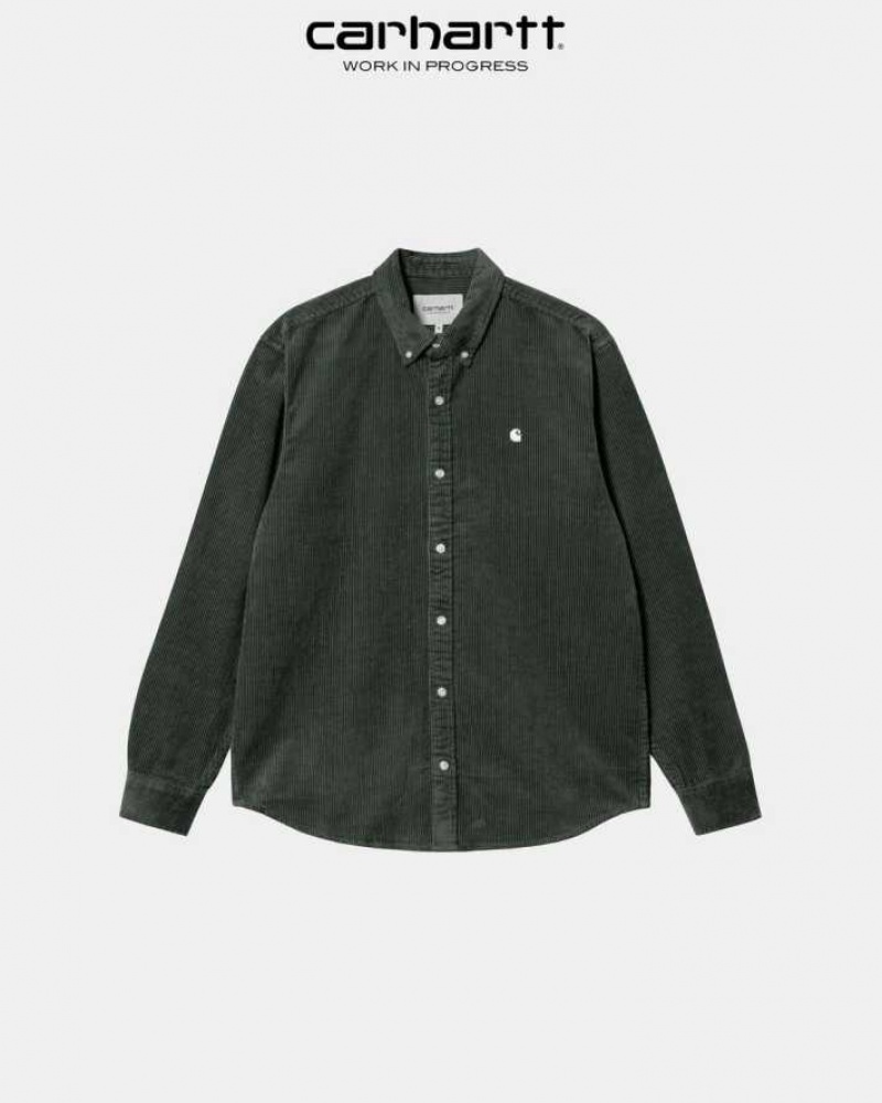 Boxwood Carhartt Wip Madison Cord Shirt - Danmark EFH-2999963