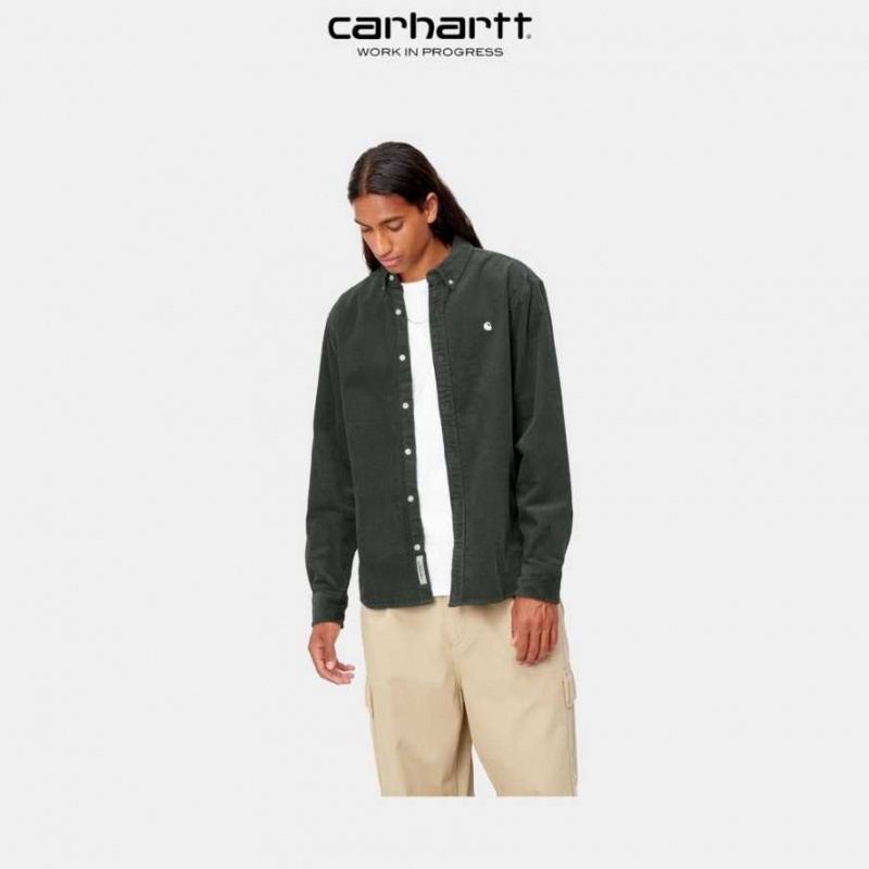 Boxwood Carhartt Wip Madison Cord Shirt - Danmark EFH-2999963