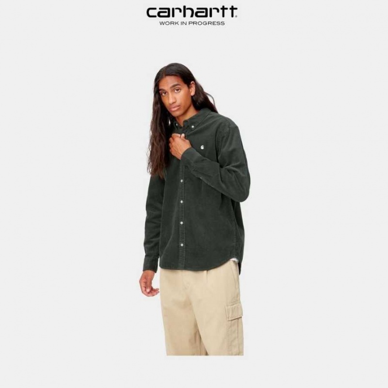 Boxwood Carhartt Wip Madison Cord Shirt - Danmark EFH-2999963