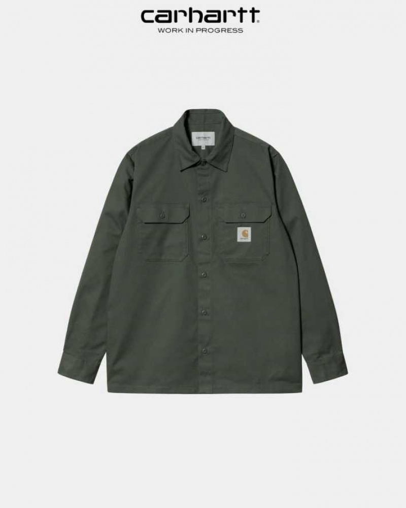 Boxwood Carhartt Wip Master Shirt - Danmark JCR-1451278