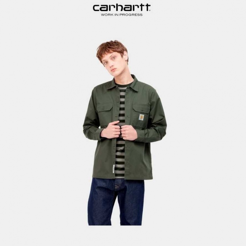 Boxwood Carhartt Wip Master Shirt - Danmark JCR-1451278