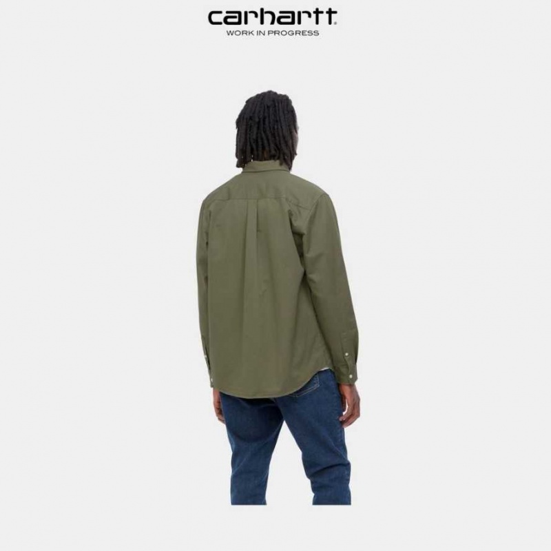 Seaweed Carhartt Wip Madison Shirt - Danmark WUD-6623395