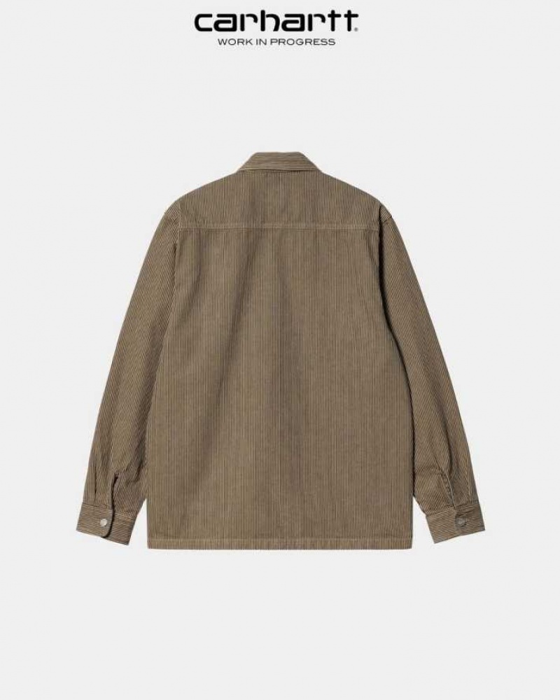 Marron Carhartt Wip Sinclair Shirt - Danmark OLD-2386432