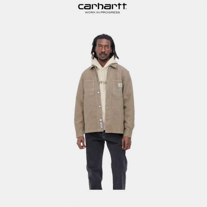 Marron Carhartt Wip Sinclair Shirt - Danmark OLD-2386432