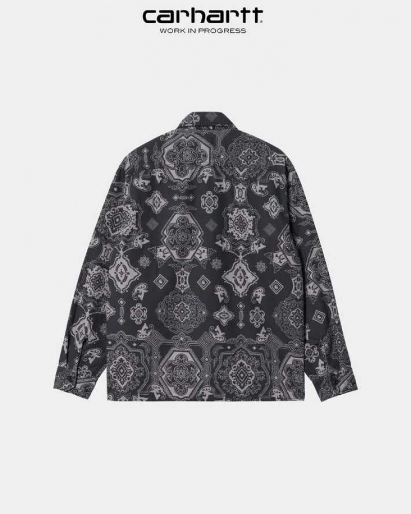 Noir Carhartt Wip Verse Long Sleeve Shirt - Danmark VCE-3966398