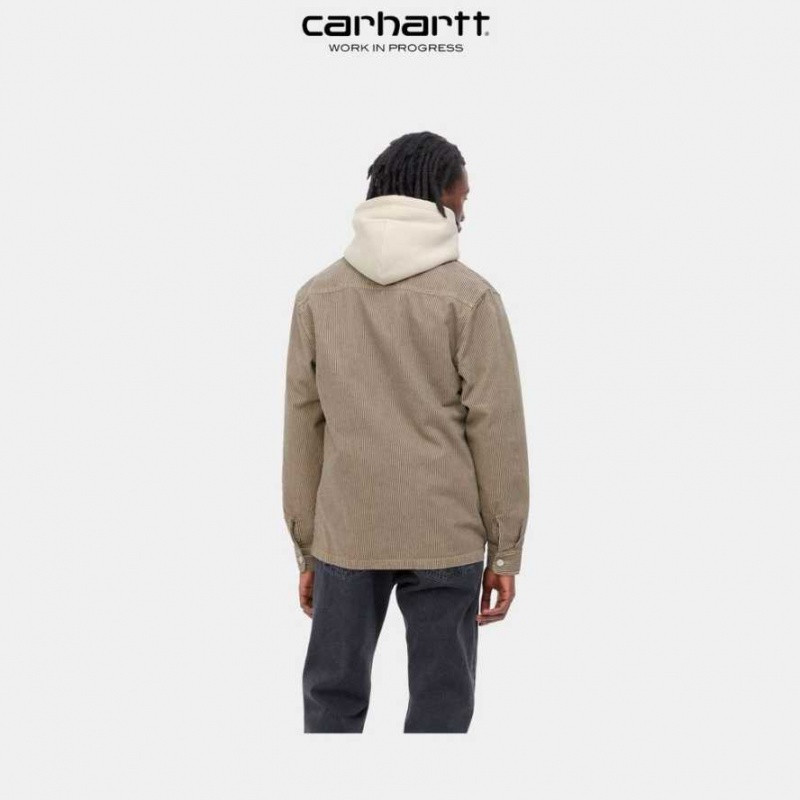 Marron Carhartt Wip Sinclair Shirt - Danmark OLD-2386432