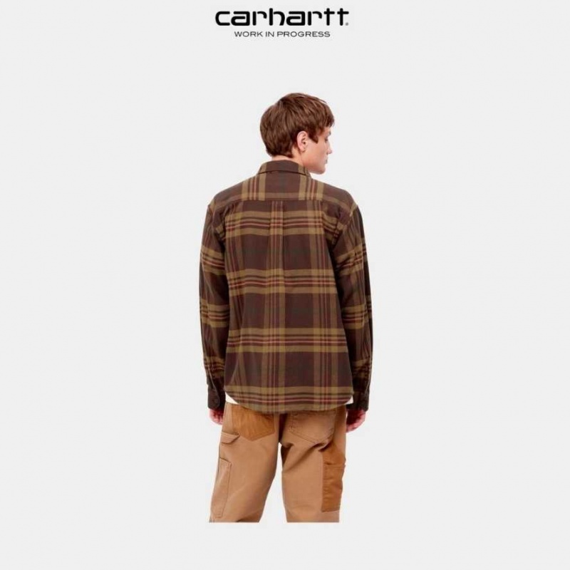 Ale Carhartt Wip Wallace Check Shirt - Danmark UVI-0679489