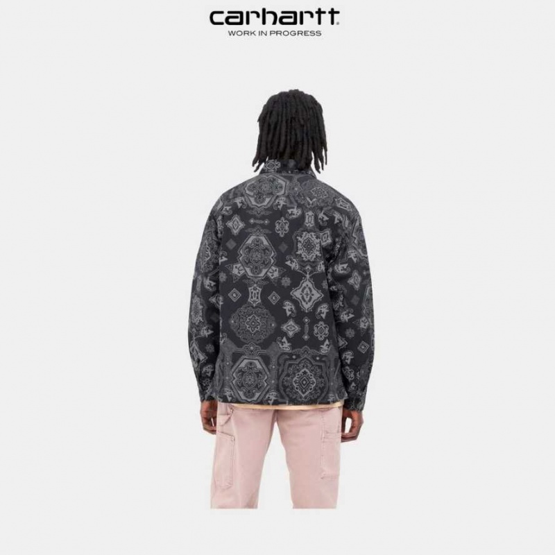 Noir Carhartt Wip Verse Long Sleeve Shirt - Danmark VCE-3966398