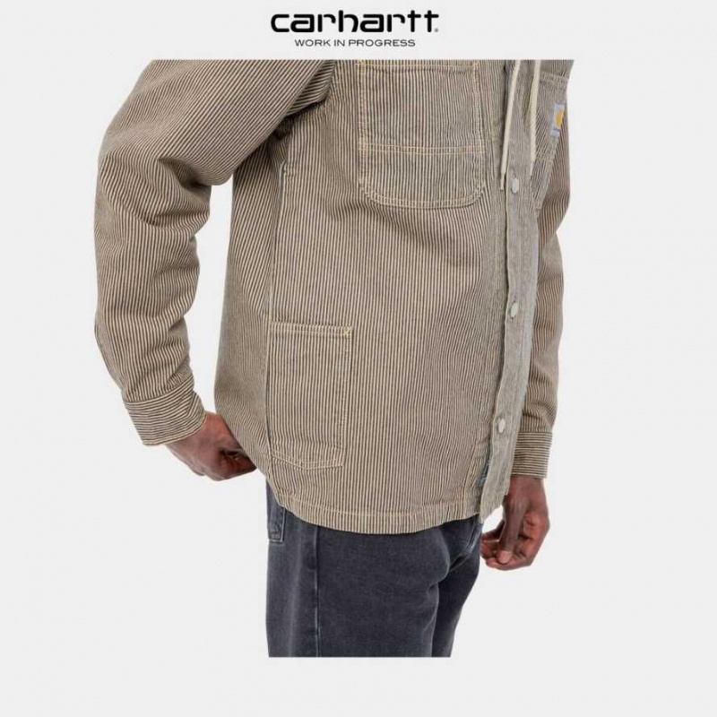 Marron Carhartt Wip Sinclair Shirt - Danmark OLD-2386432