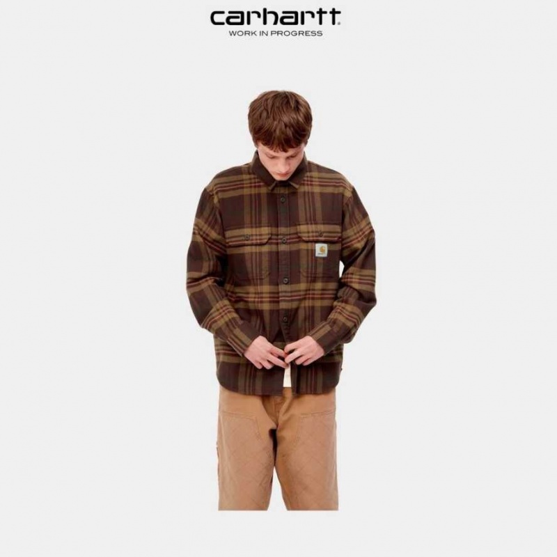 Ale Carhartt Wip Wallace Check Shirt - Danmark UVI-0679489