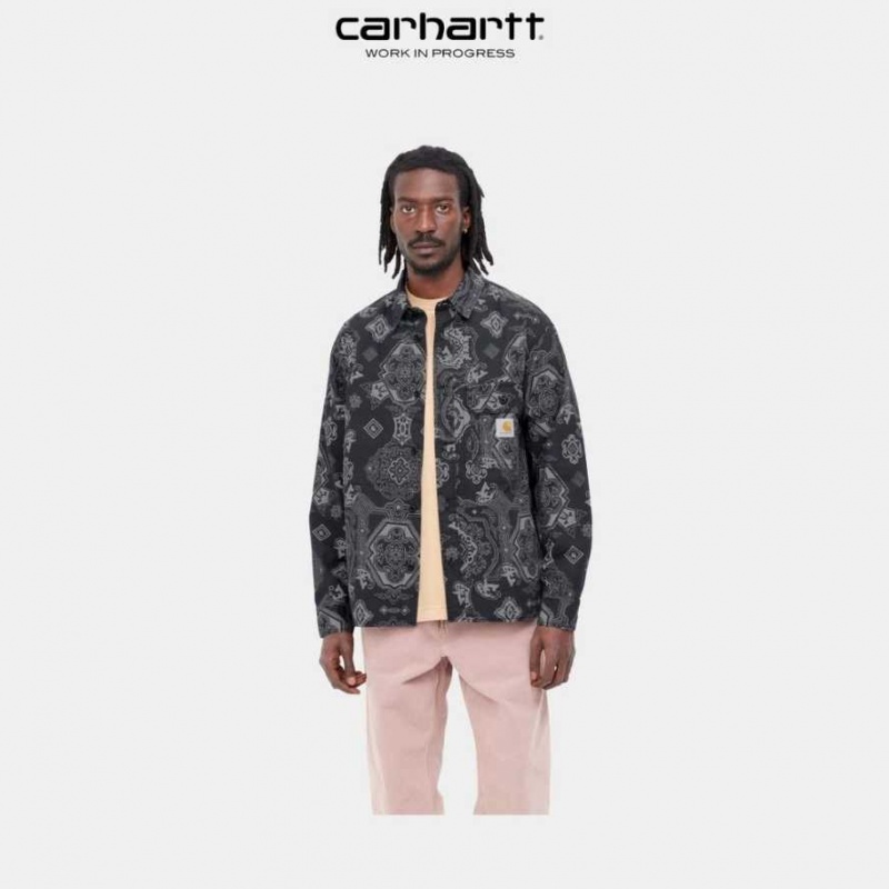 Noir Carhartt Wip Verse Long Sleeve Shirt - Danmark VCE-3966398