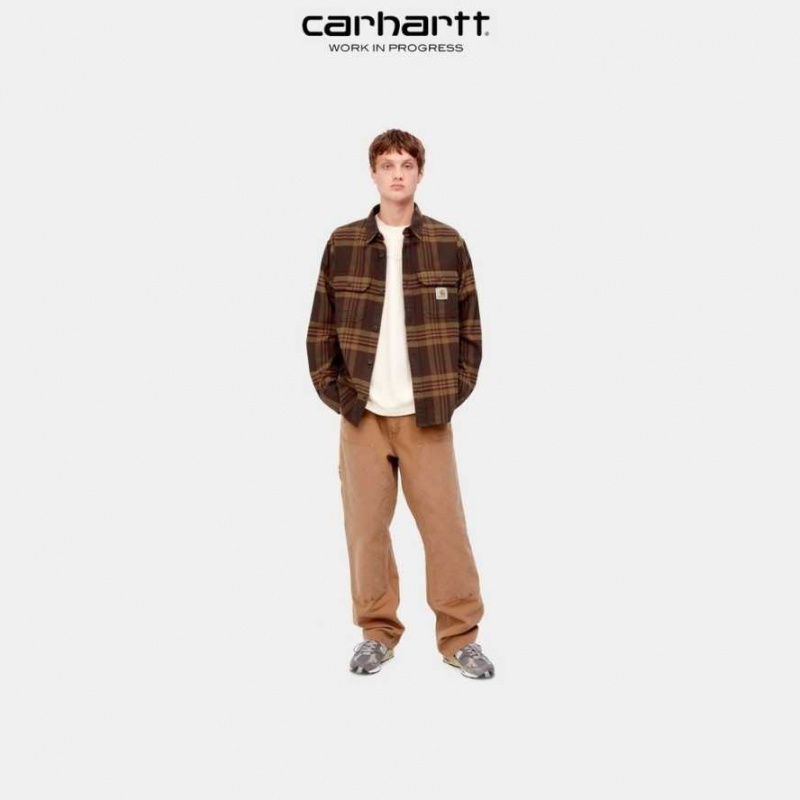 Ale Carhartt Wip Wallace Check Shirt - Danmark UVI-0679489