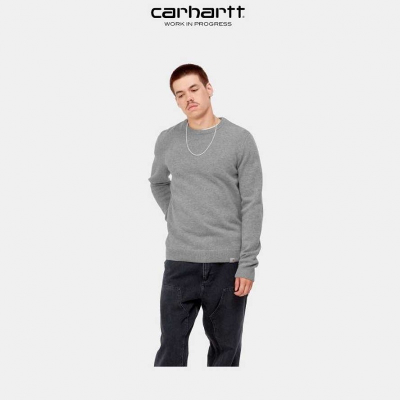 Grise Carhartt Wip Allen Pull - Danmark CJU-4165419