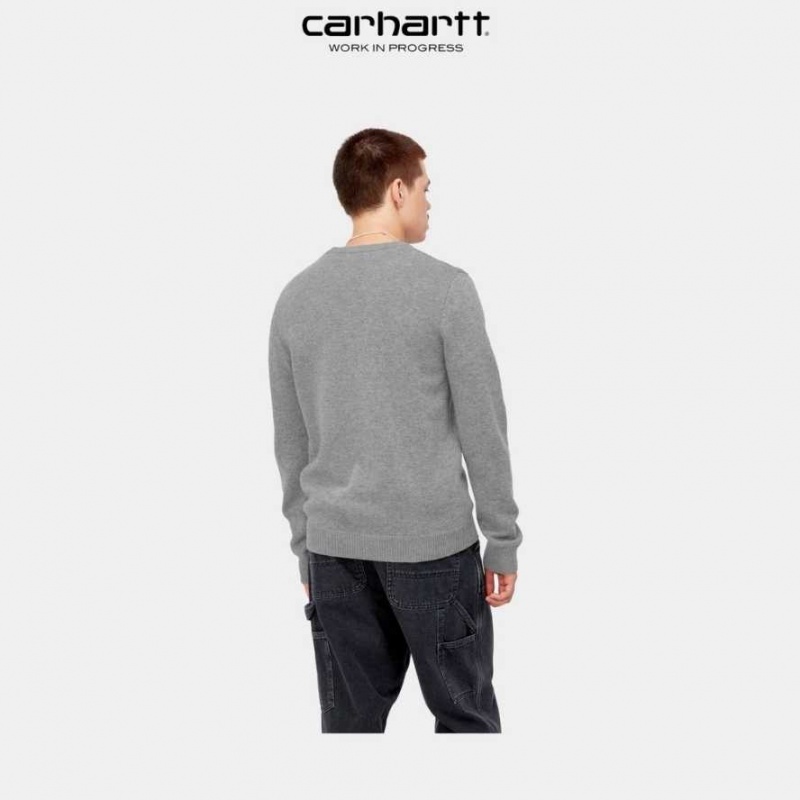 Grise Carhartt Wip Allen Pull - Danmark CJU-4165419