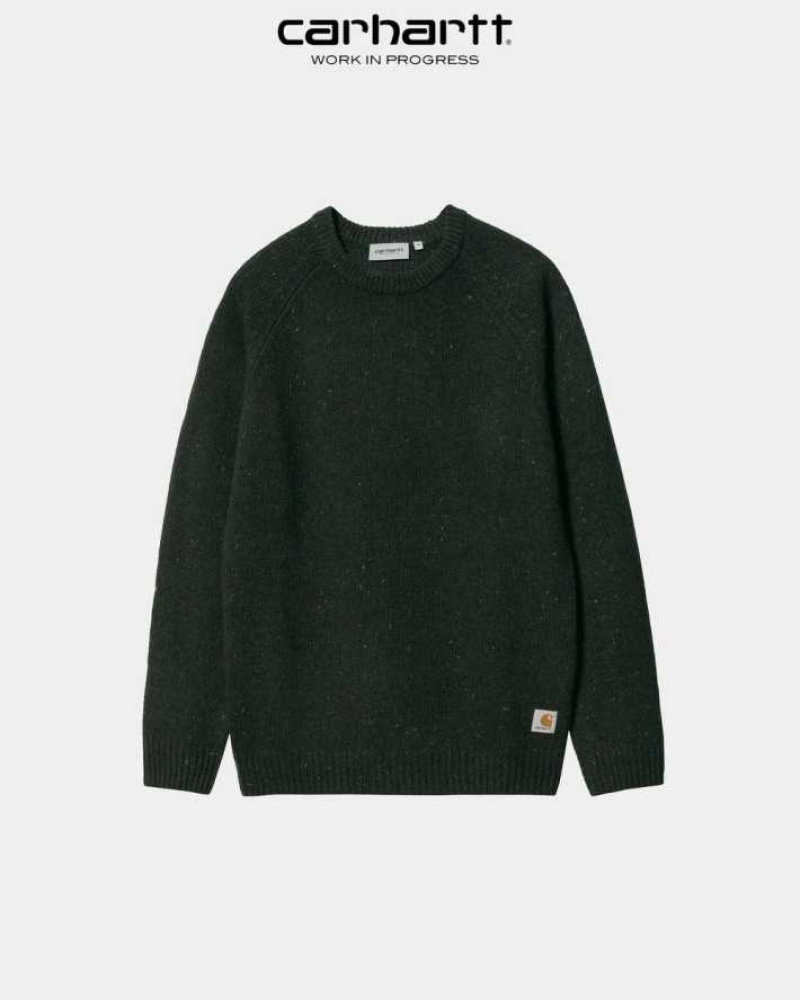 Noir Carhartt Wip Anglistic Pull - Danmark DJJ-4542001