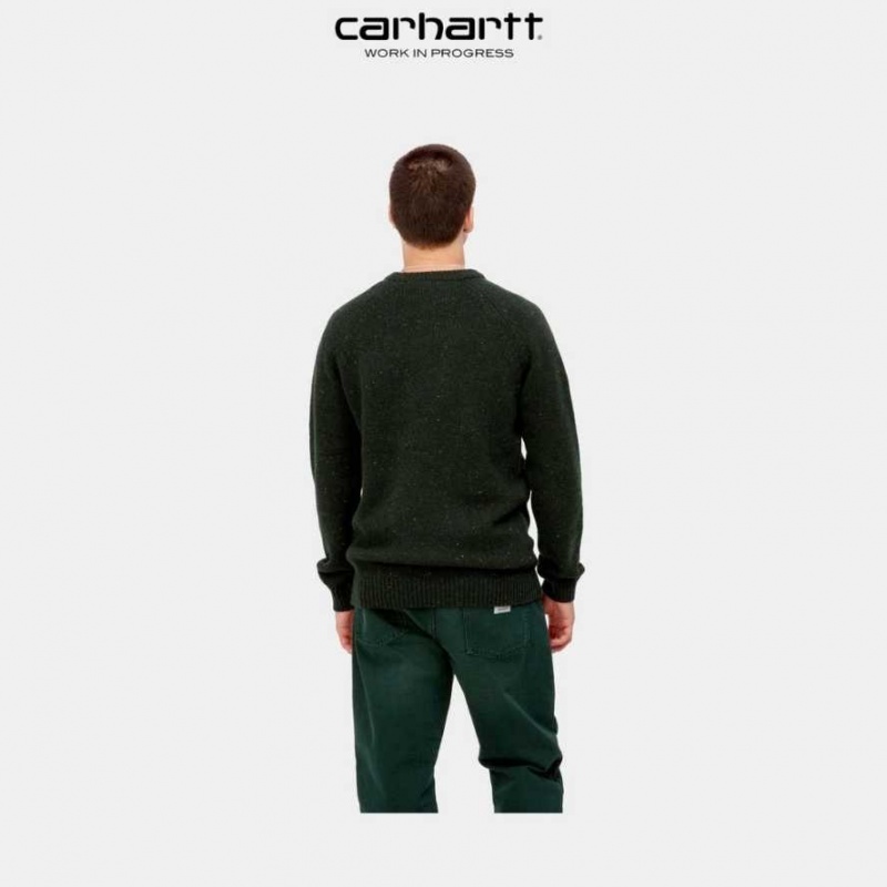 Noir Carhartt Wip Anglistic Pull - Danmark DJJ-4542001