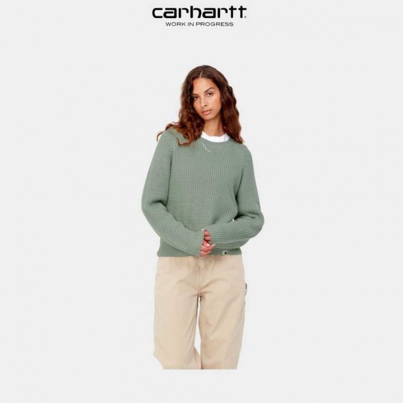 Misty Sage Carhartt Wip Emma Pull Misty - Danmark PVV-3004929