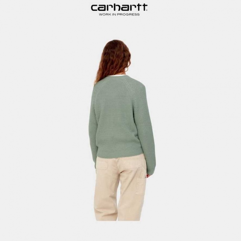 Misty Sage Carhartt Wip Emma Pull Misty - Danmark PVV-3004929