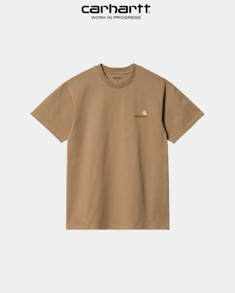 Buffalo Carhartt Wip American Script T-Shirt - Danmark PNT-5328060