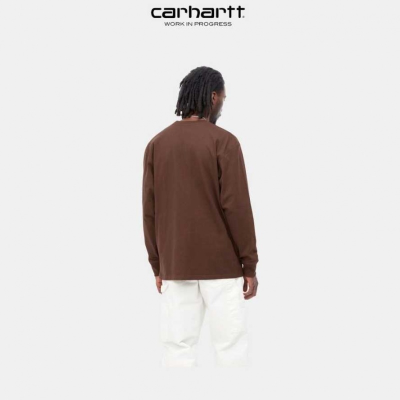 Ale Carhartt Wip American Script Long Sleeve T-Shirt - Danmark YYP-0768406