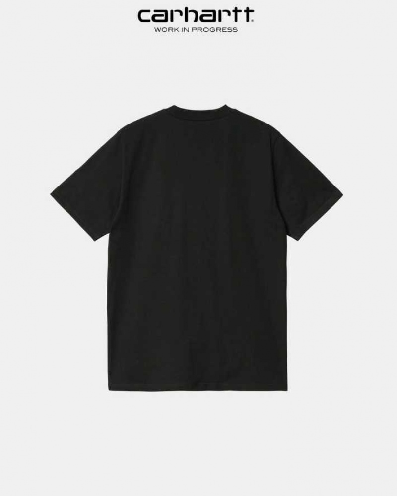 Noir Carhartt Wip Appetite T-Shirt - Danmark KFI-1611933