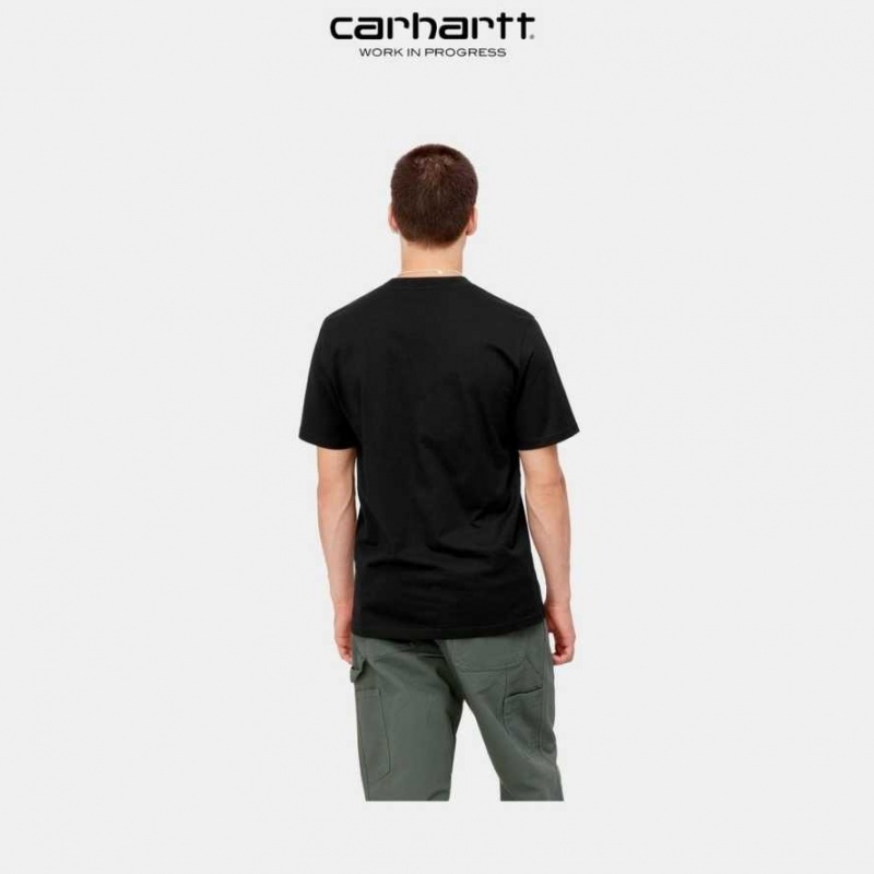 Noir Carhartt Wip Appetite T-Shirt - Danmark KFI-1611933