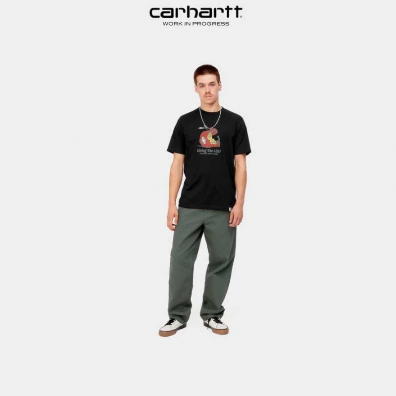 Noir Carhartt Wip Appetite T-Shirt - Danmark KFI-1611933