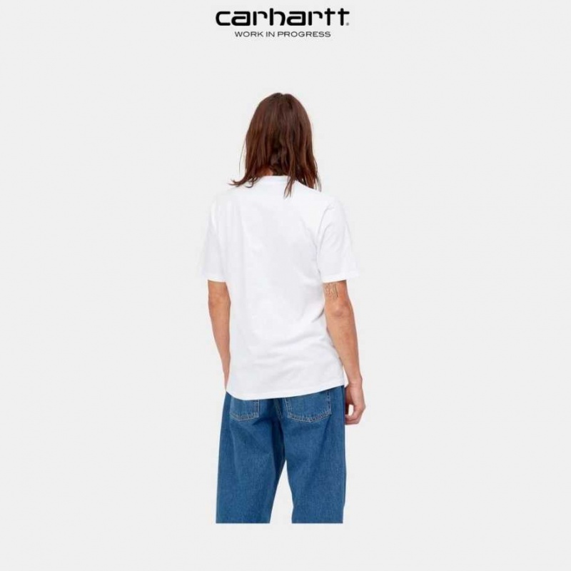 Blanche Carhartt Wip Appetite T-Shirt - Danmark JLD-3477888