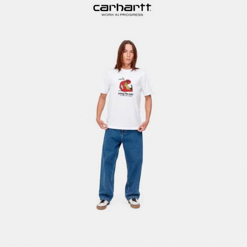 Blanche Carhartt Wip Appetite T-Shirt - Danmark JLD-3477888