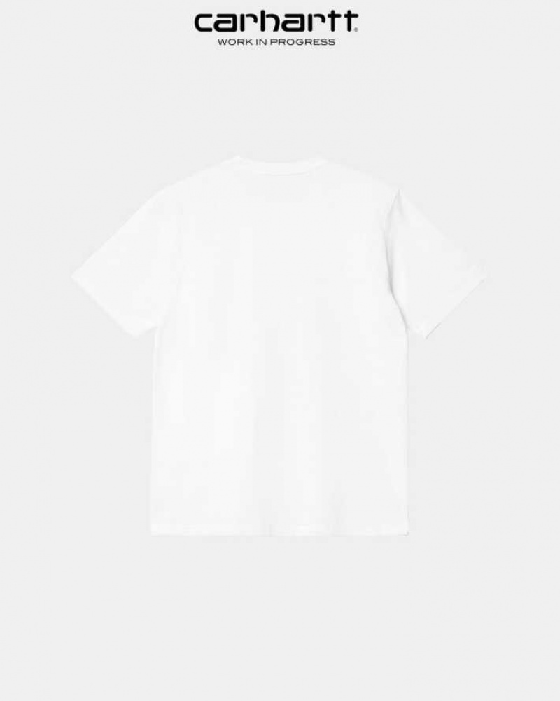 Blanche Carhartt Wip Base T-Shirt - Danmark NVN-4397076