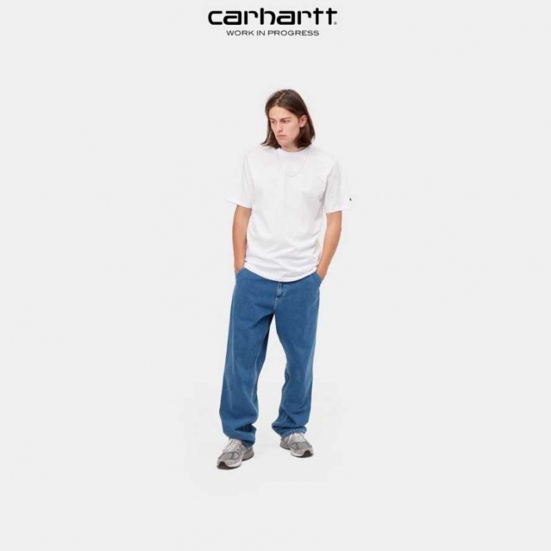 Blanche Carhartt Wip Base T-Shirt - Danmark NVN-4397076