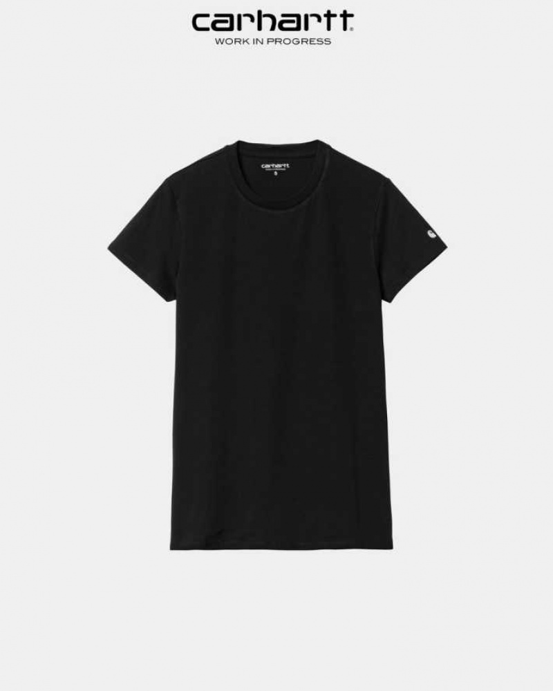 Noir Carhartt Wip Basis T-Shirt - Danmark RDC-0819567