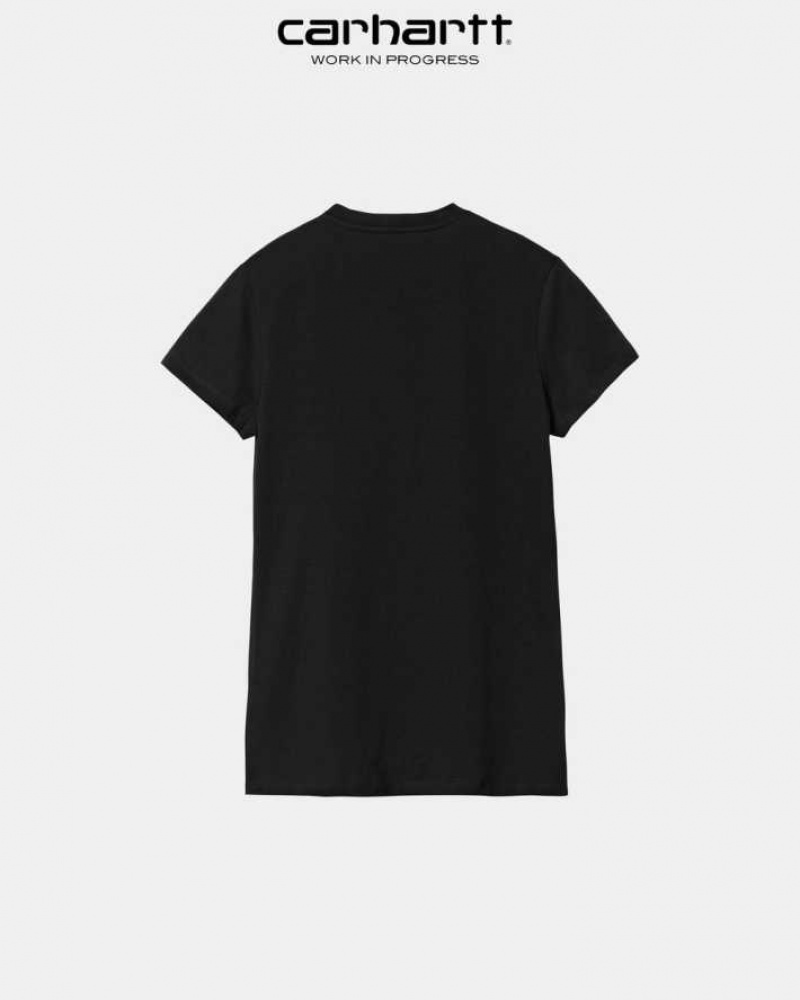 Noir Carhartt Wip Basis T-Shirt - Danmark RDC-0819567