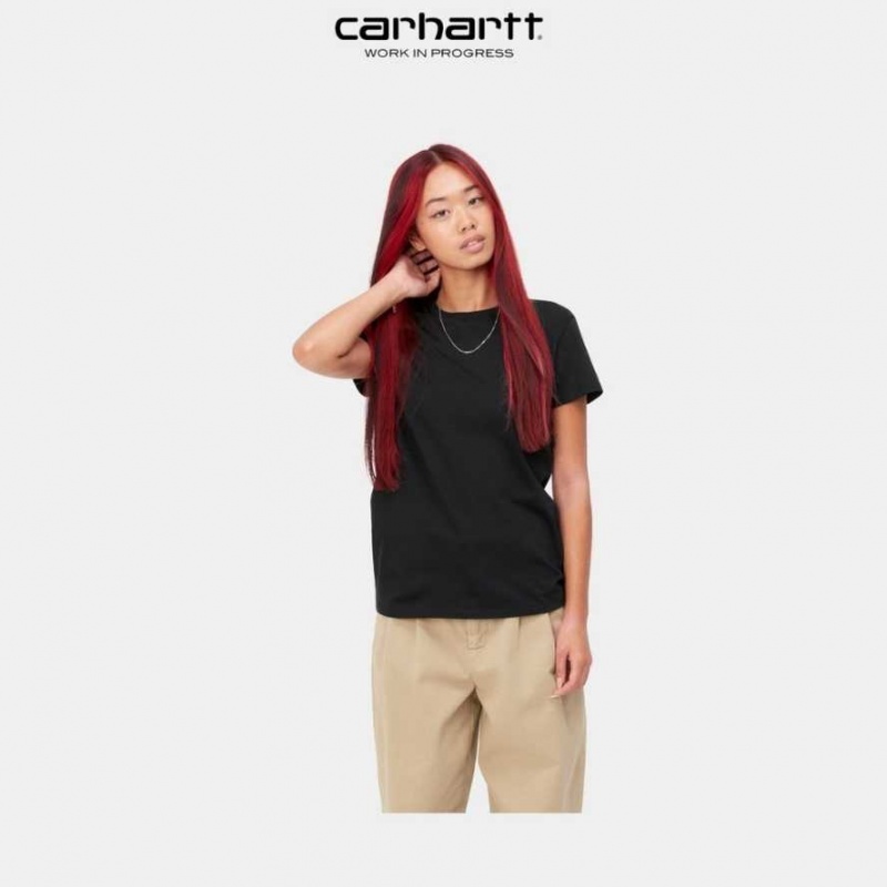 Noir Carhartt Wip Basis T-Shirt - Danmark RDC-0819567