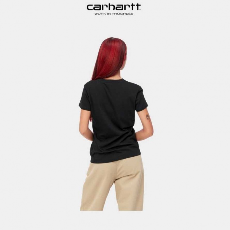 Noir Carhartt Wip Basis T-Shirt - Danmark RDC-0819567