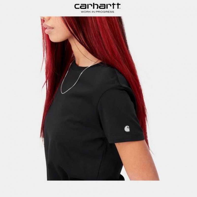 Noir Carhartt Wip Basis T-Shirt - Danmark RDC-0819567