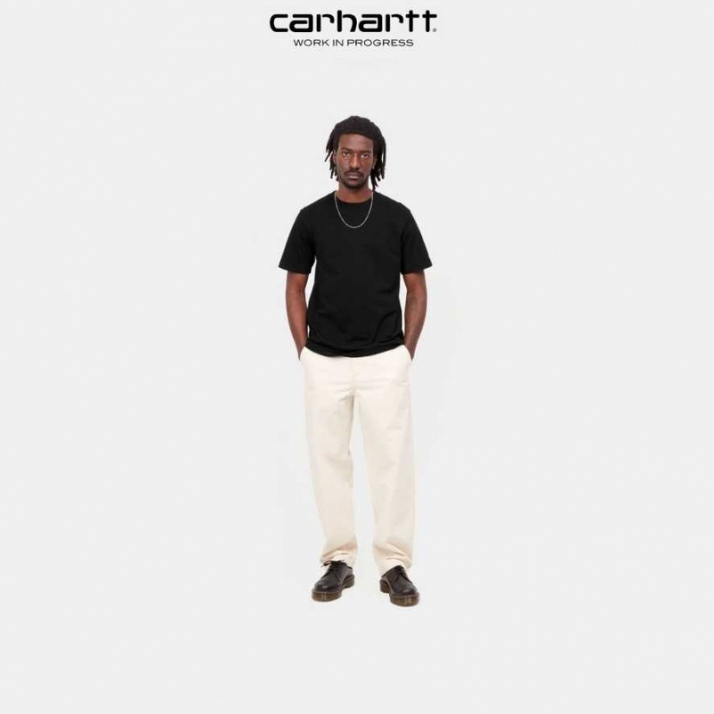 Noir Carhartt Wip Base T-Shirt - Danmark FZL-2391304