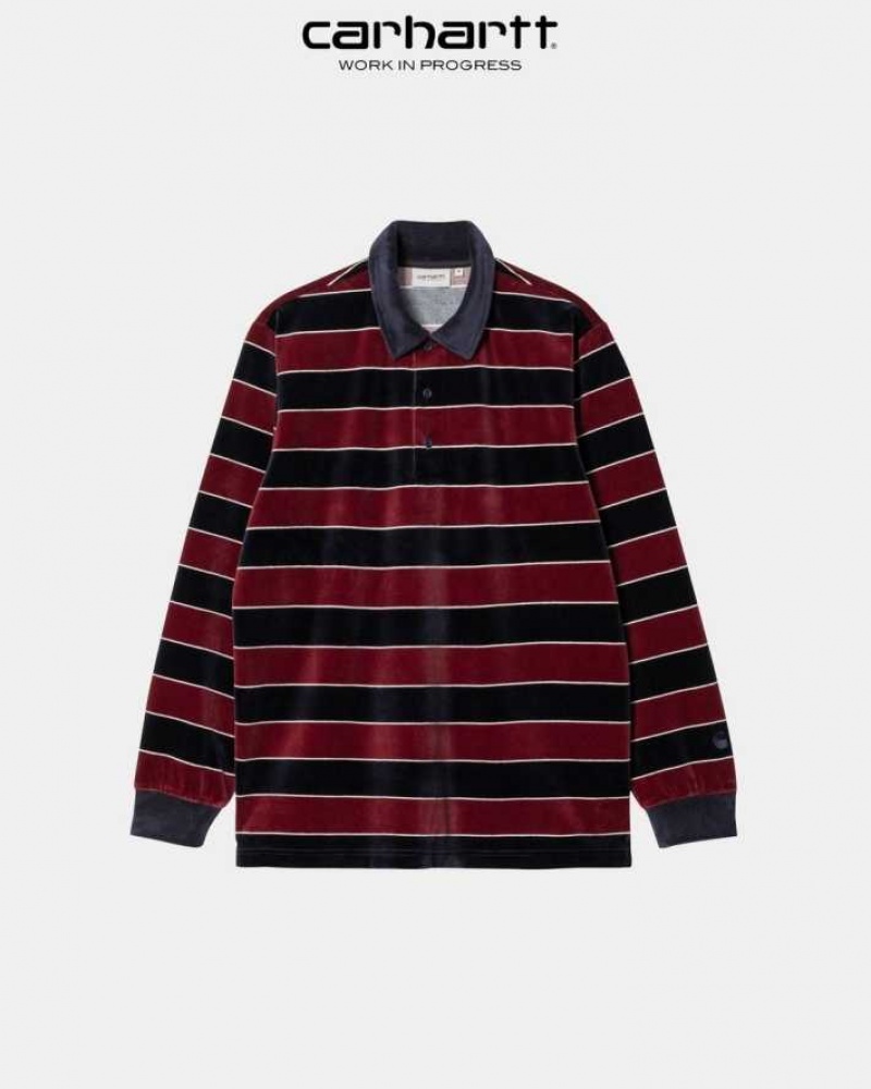 Corvina Carhartt Wip Bills Stripe Rugby Shirt - Danmark FOJ-9454049