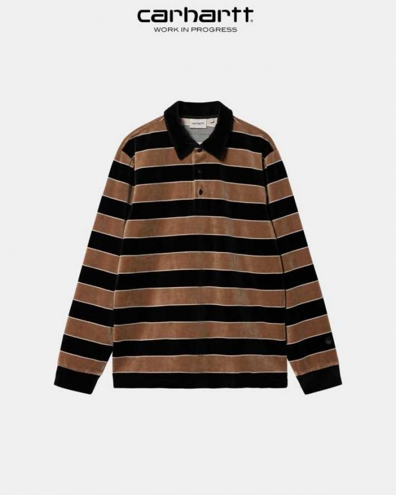 Jasper Carhartt Wip Bills Stripe Rugby Shirt - Danmark RPY-2670732