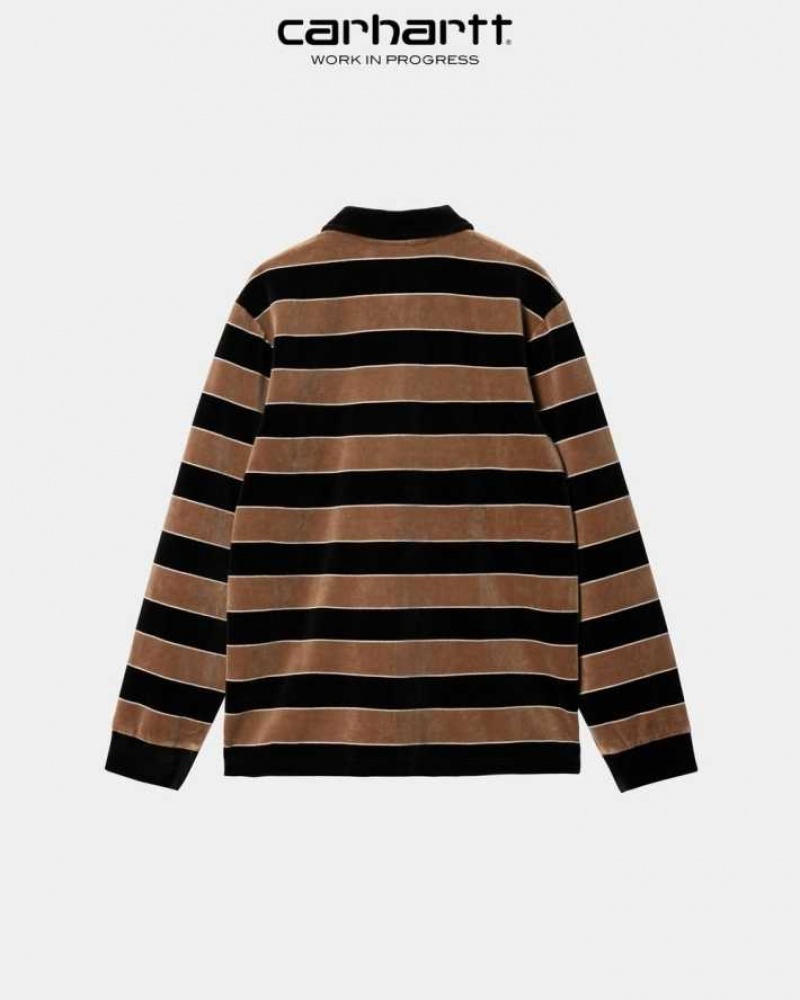 Jasper Carhartt Wip Bills Stripe Rugby Shirt - Danmark RPY-2670732