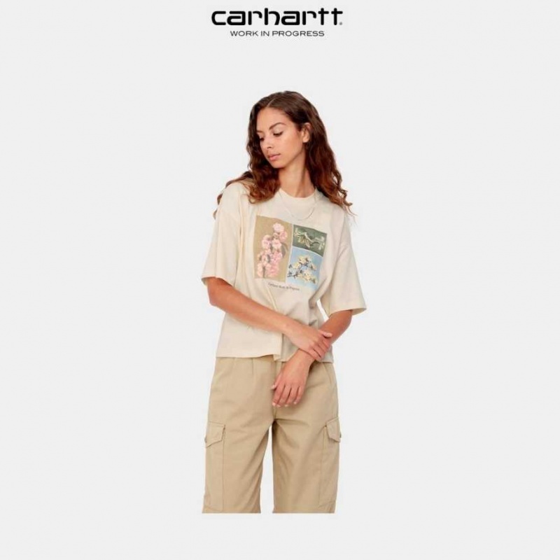 Calico Carhartt Wip Bloomin' T-Shirt - Danmark VNF-4723338