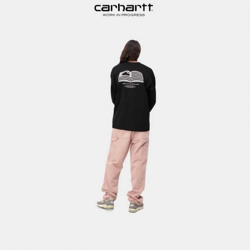 Vulcan Carhartt Wip Book State Long Sleeve T-Shirt - Danmark VEQ-0042918